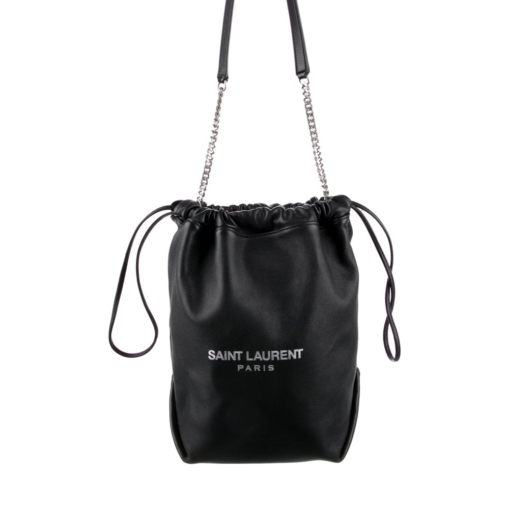 Saint Laurent Black Crossbody Bag with Chain Strap